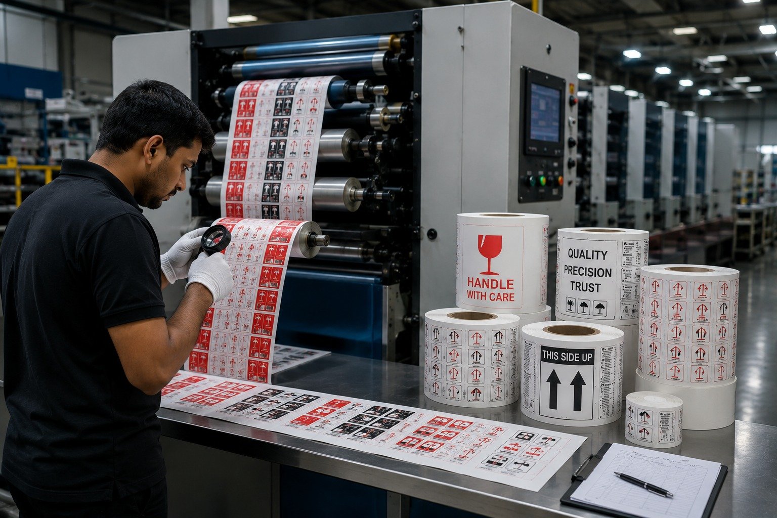 Modern industrial printing and packaging production facility